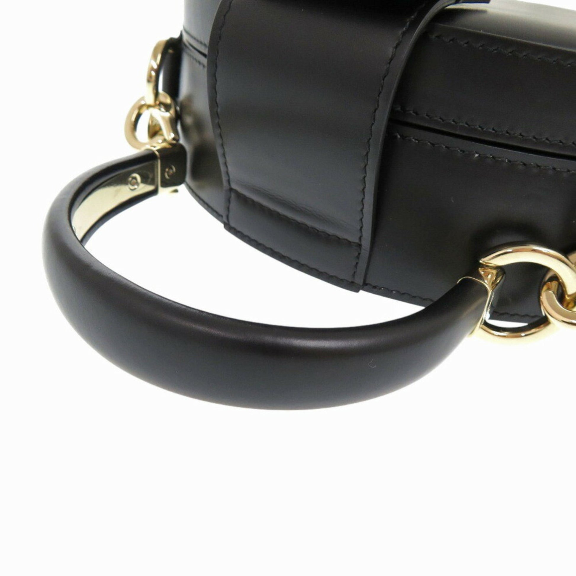 Salvatore Ferragamo Studio, Black, Leather, handbag