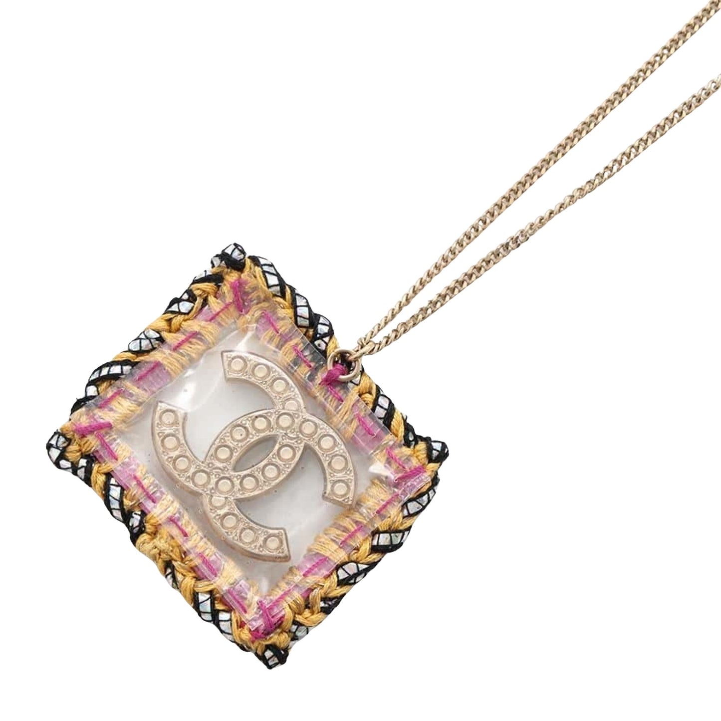 Chanel Coco Mark, Gold, Metal, necklace