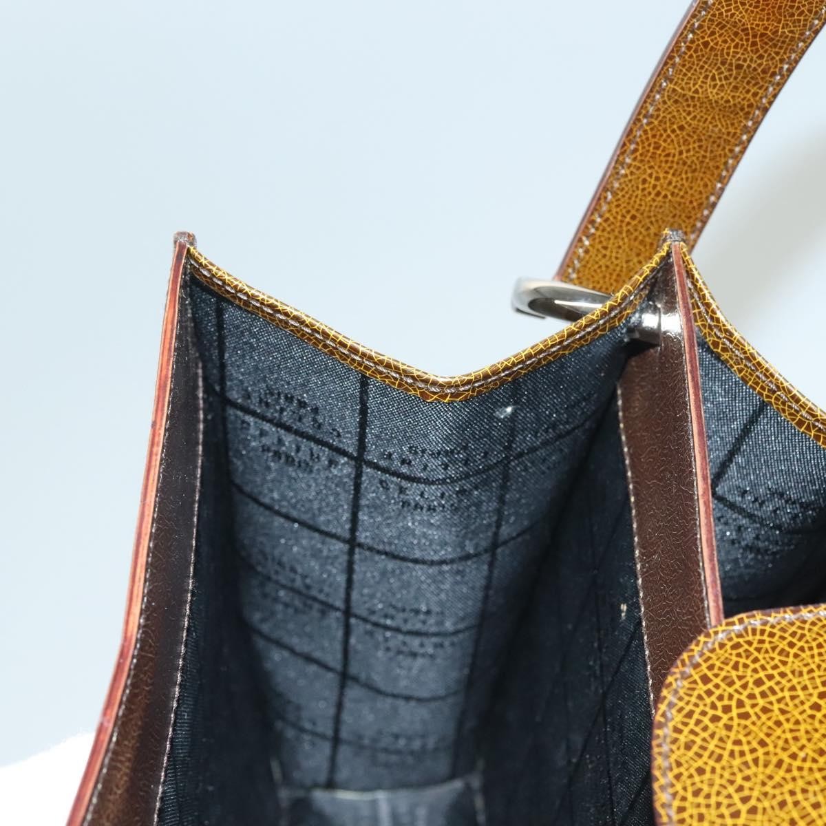 Celine Shoulder Leather, Khaki, Patent Leather, Shoulder Bag