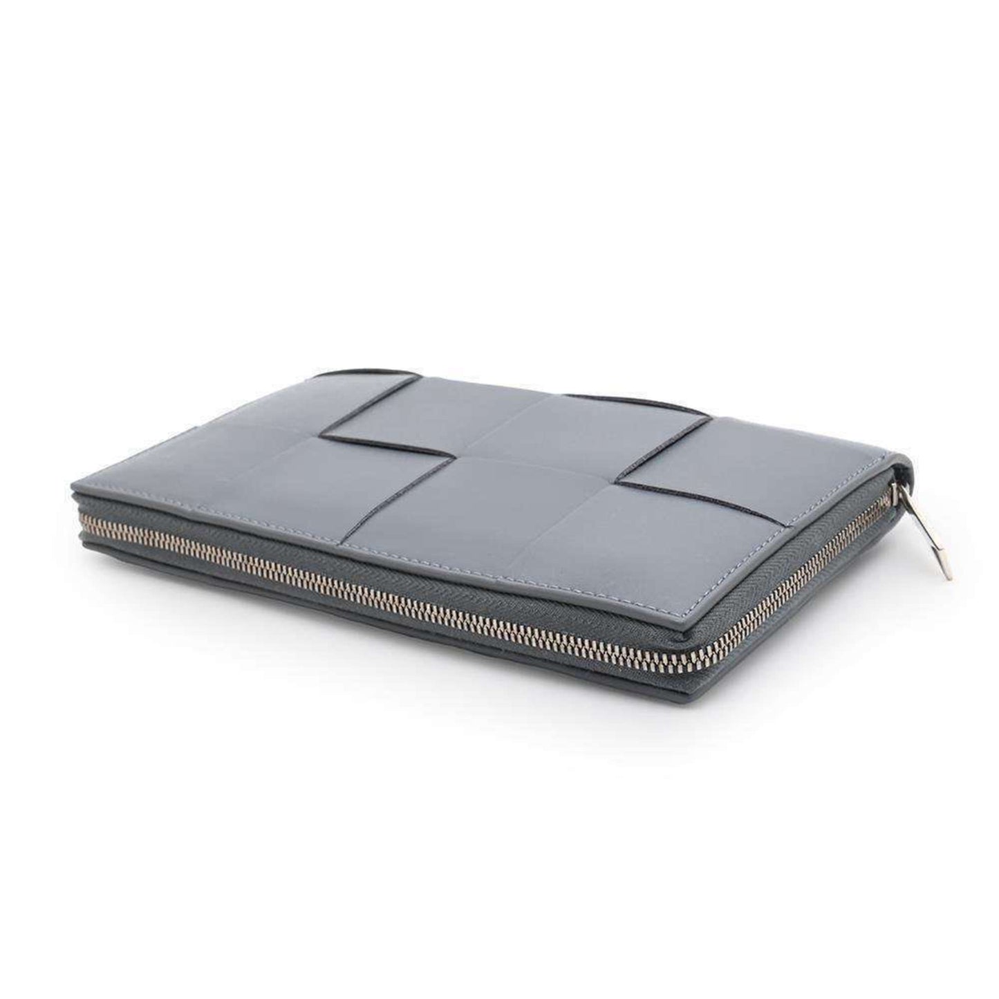 Bottega Veneta Cassette, Grey, Leather, wallet