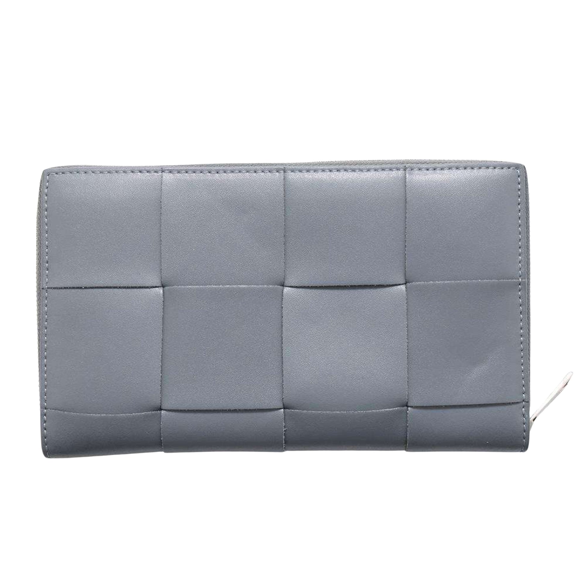 Bottega Veneta Cassette, Grey, Leather, wallet