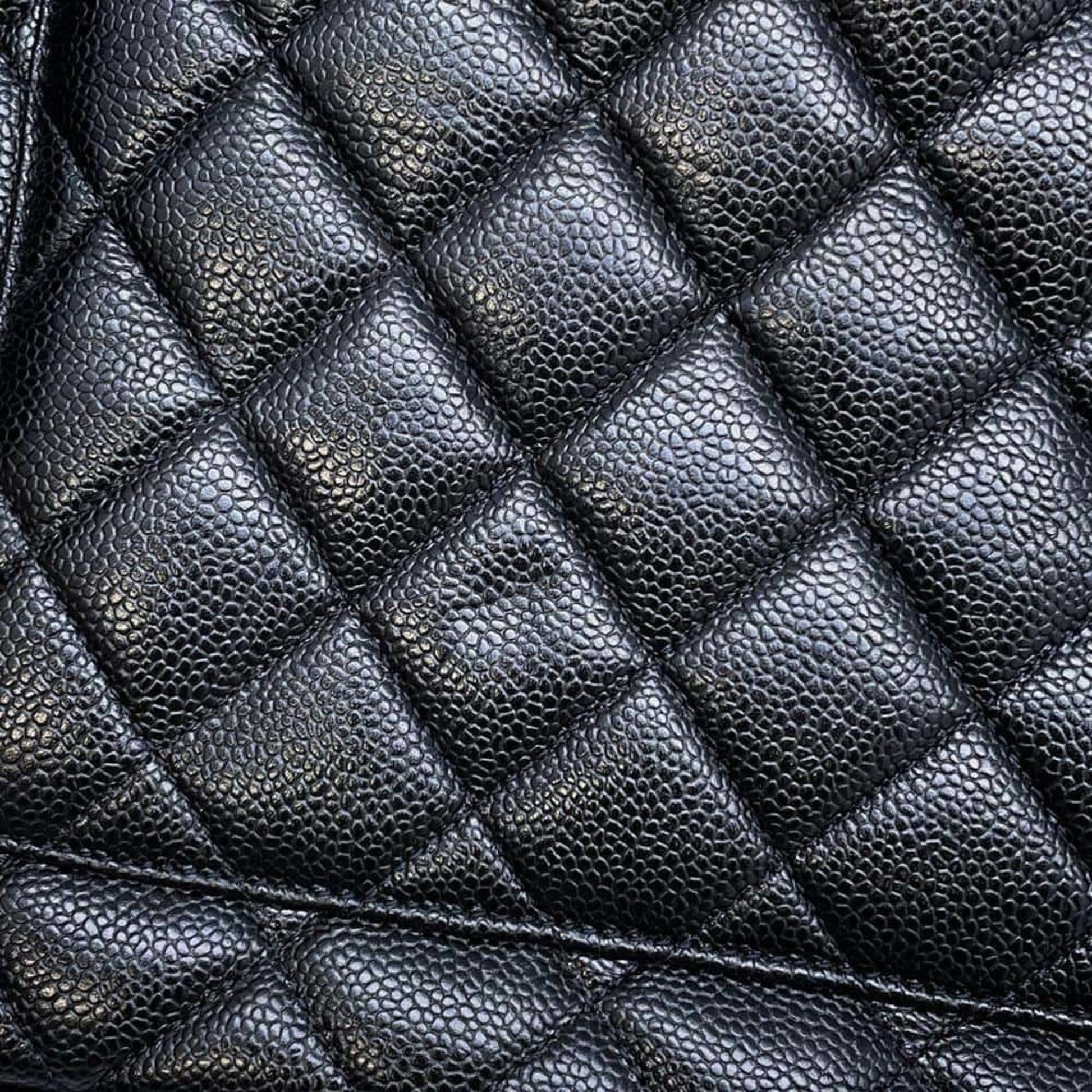 Chanel Medaillon, Black, Leather, tote