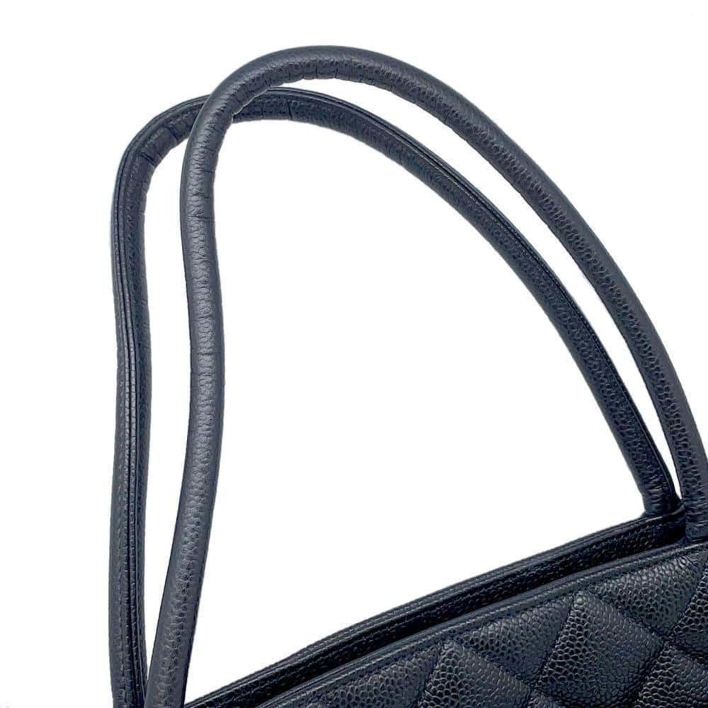 Chanel Medaillon, Black, Leather, tote