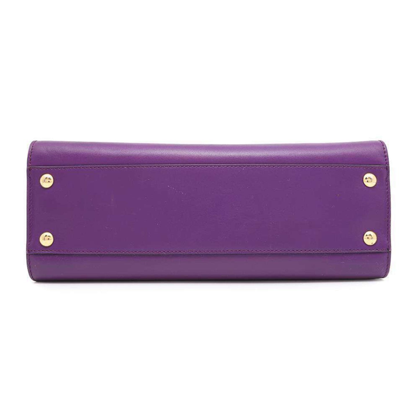 Salvatore Ferragamo Gancini, Purple, Leather, handbag