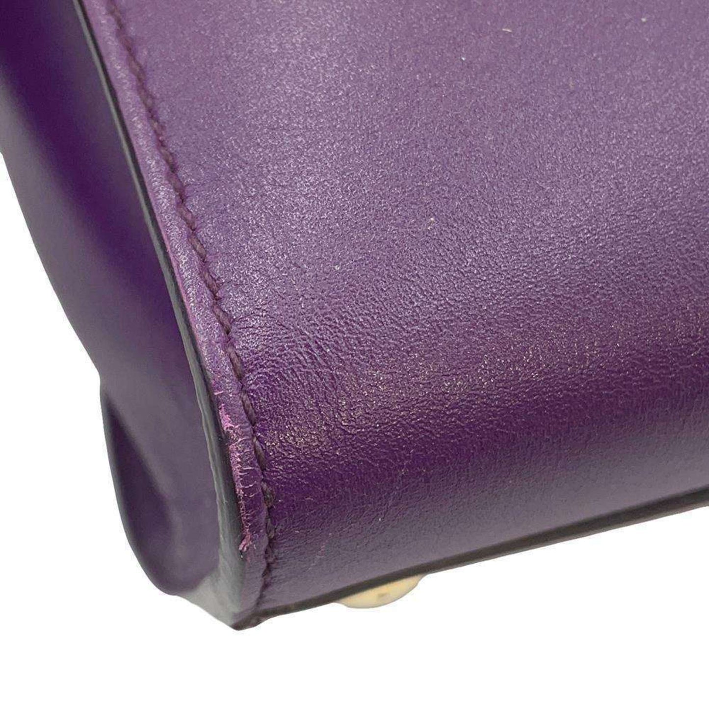 Salvatore Ferragamo Gancini, Purple, Leather, handbag