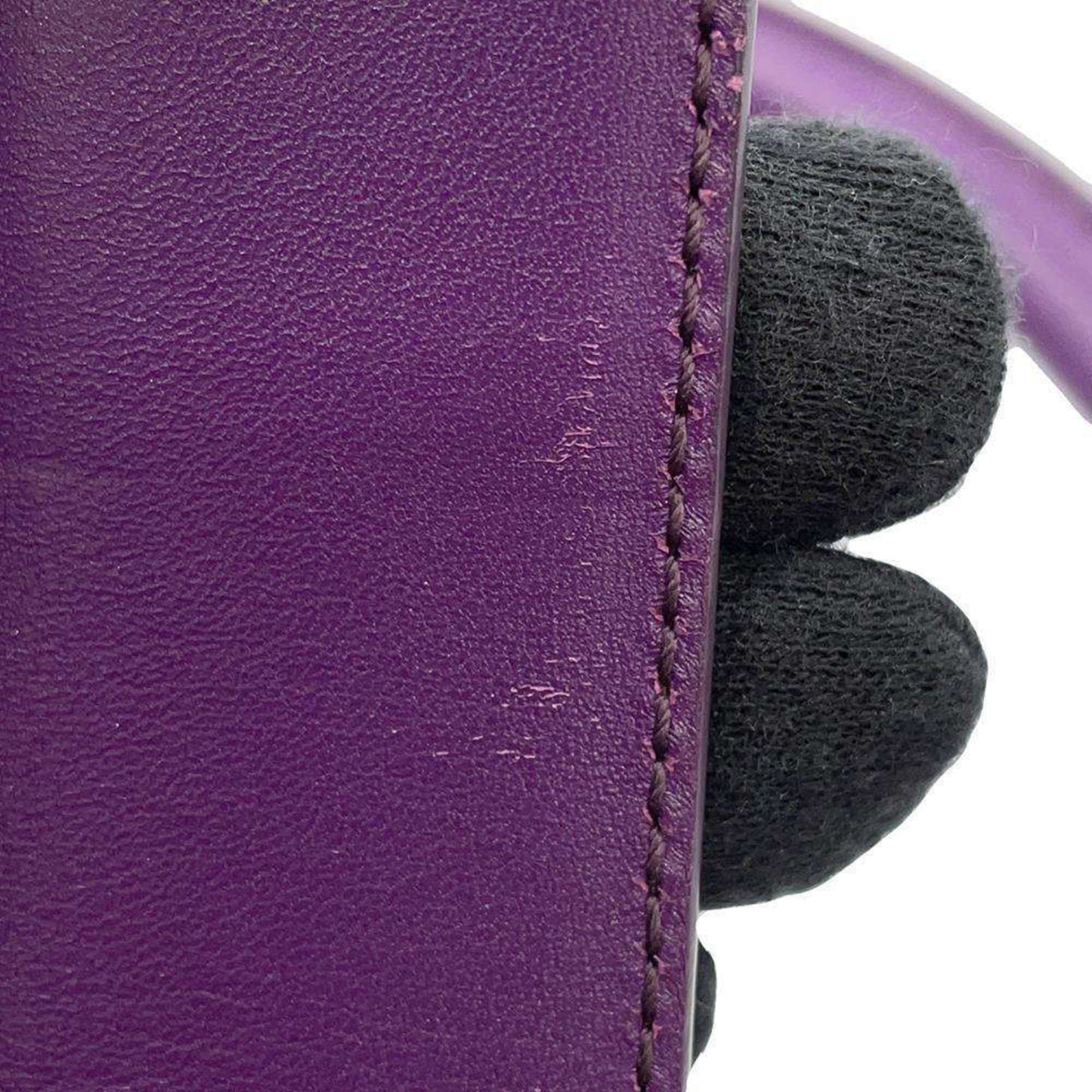 Salvatore Ferragamo Gancini, Purple, Leather, handbag