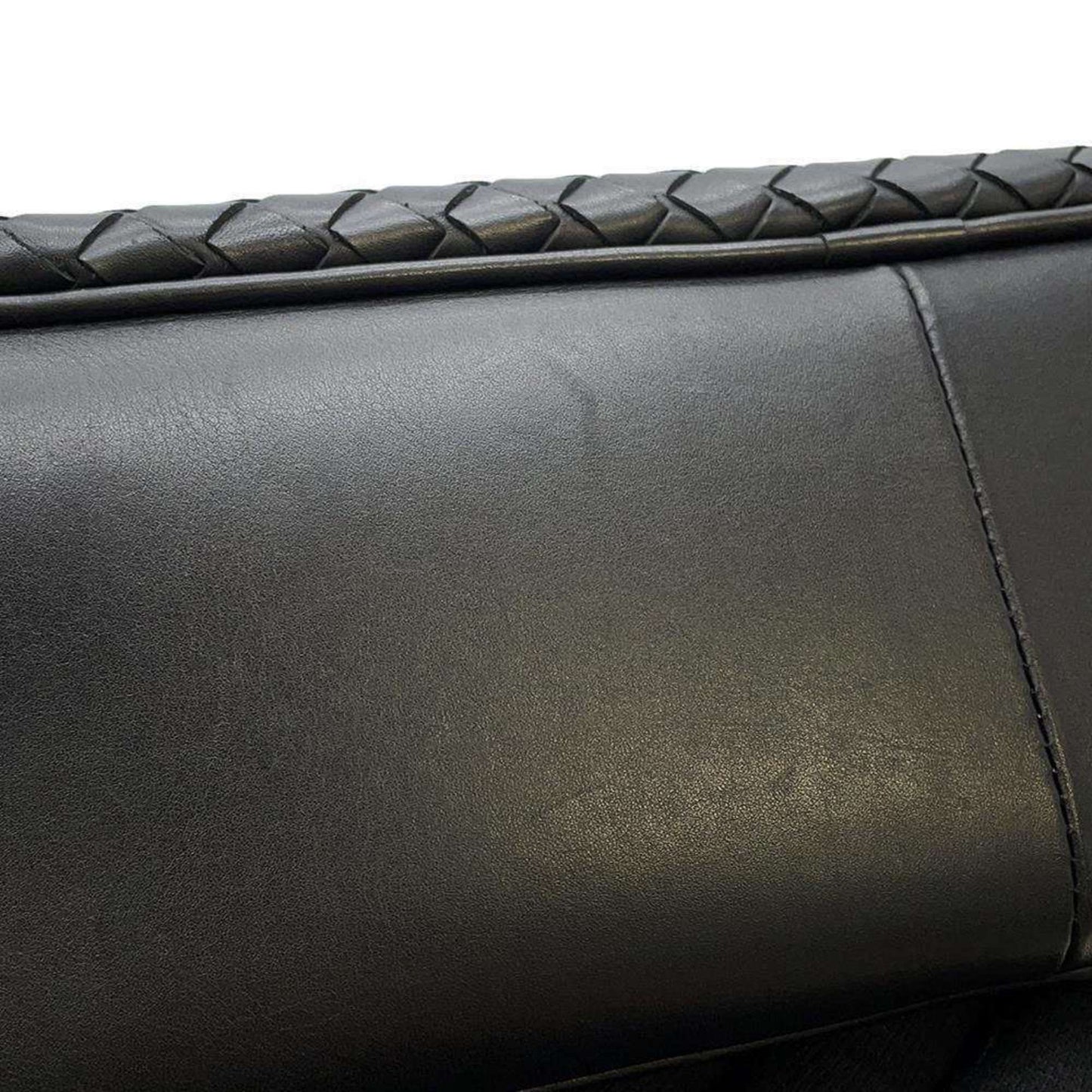 Bottega Veneta Intrecciato, Black, Leather, briefcase