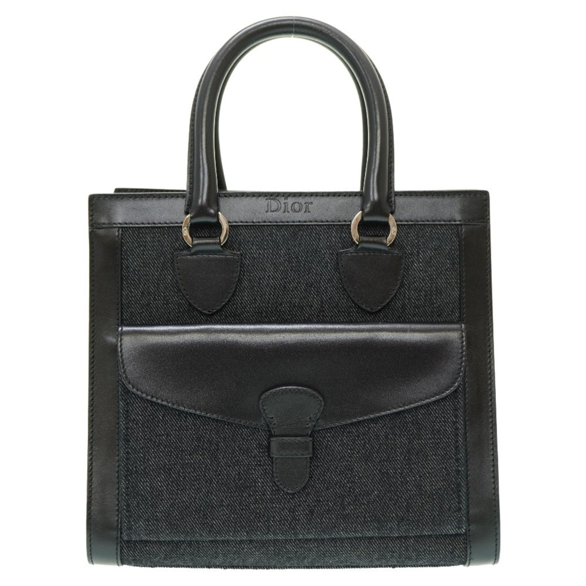 Dior --, Black, Leather, handbag