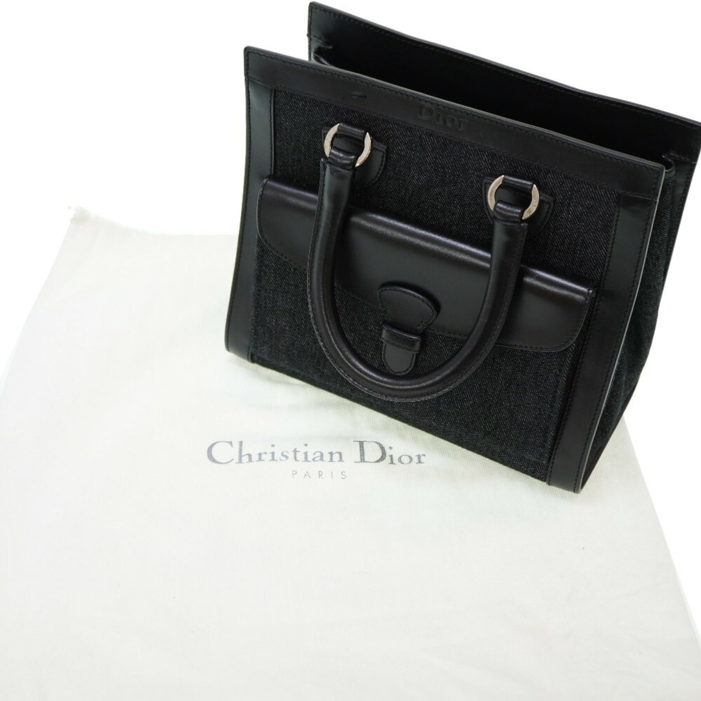 Dior --, Black, Leather, handbag