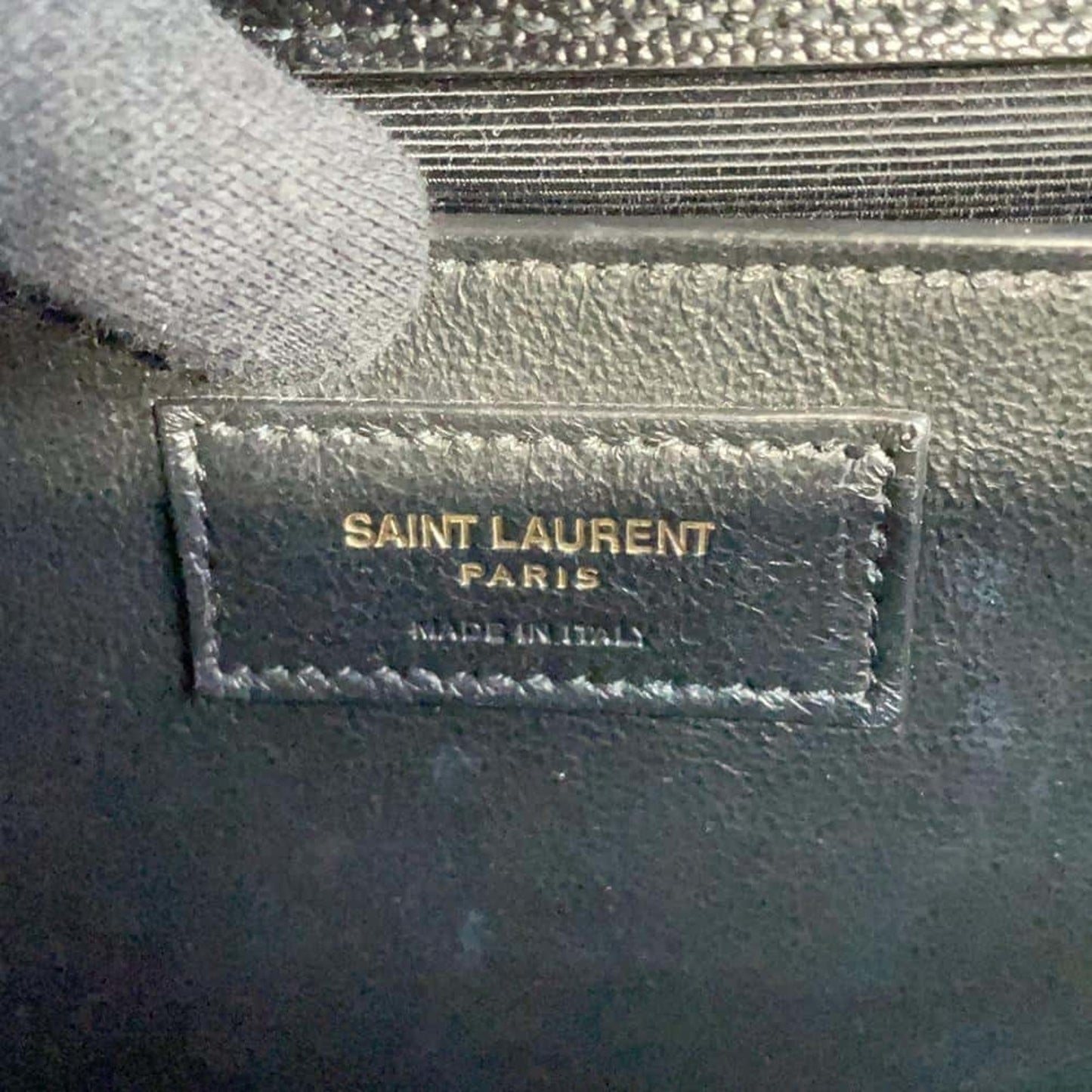 Saint Laurent Enveloppe, Black, Leather, shoulder