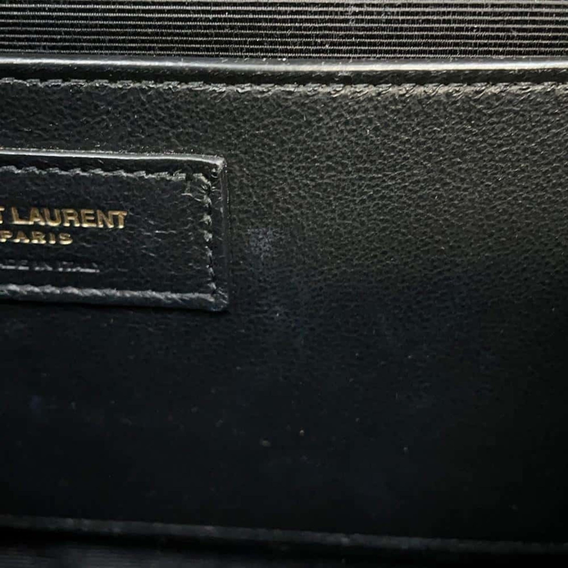 Saint Laurent Enveloppe, Black, Leather, shoulder