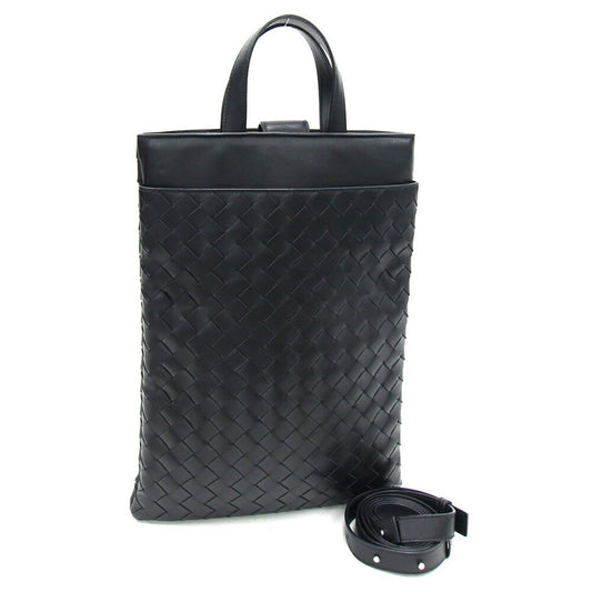 Bottega Veneta Intrecciato, Black, Leather, tote