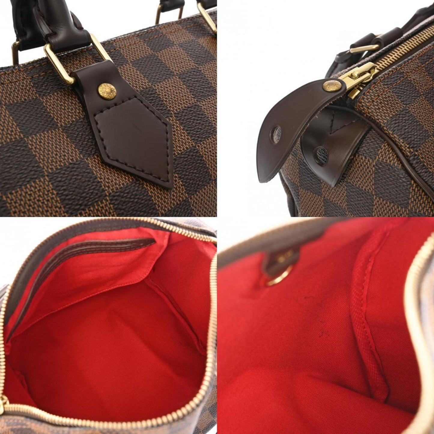 Louis Vuitton Speedy 25, Brown, Canvas, handbag