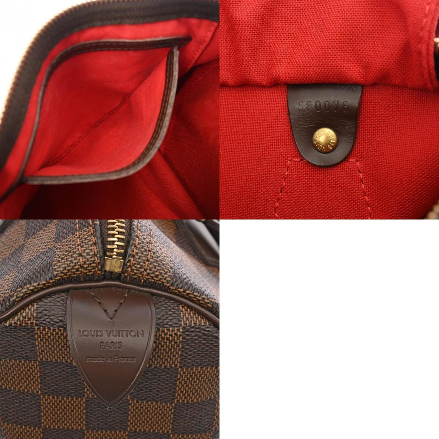 Louis Vuitton Speedy 25, Brown, Canvas, handbag