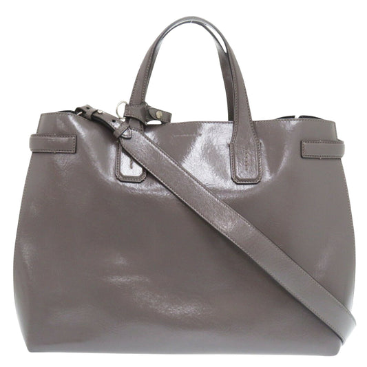 Burberry, Grey, Leather, shopper