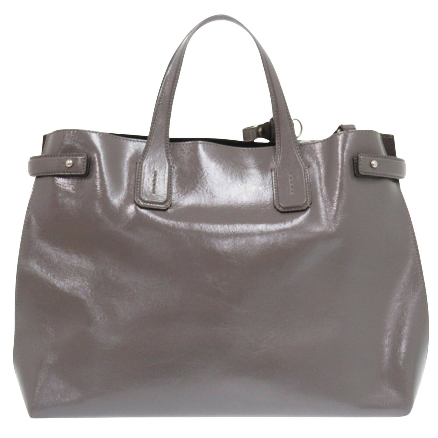 Burberry, Grey, Leather, shopper