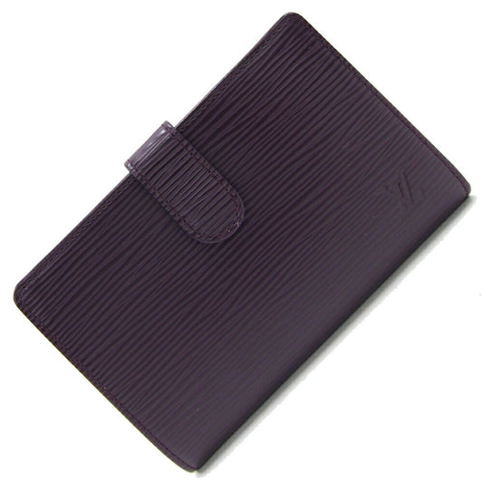 Louis Vuitton Viennois, Purple, Leather, wallet