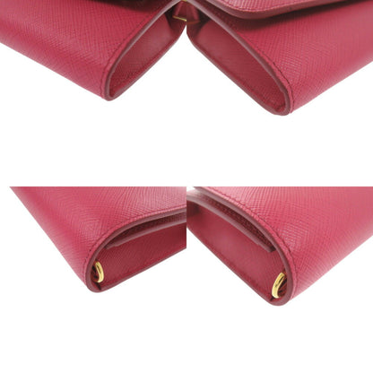 Prada, Pink, Leather, wallet