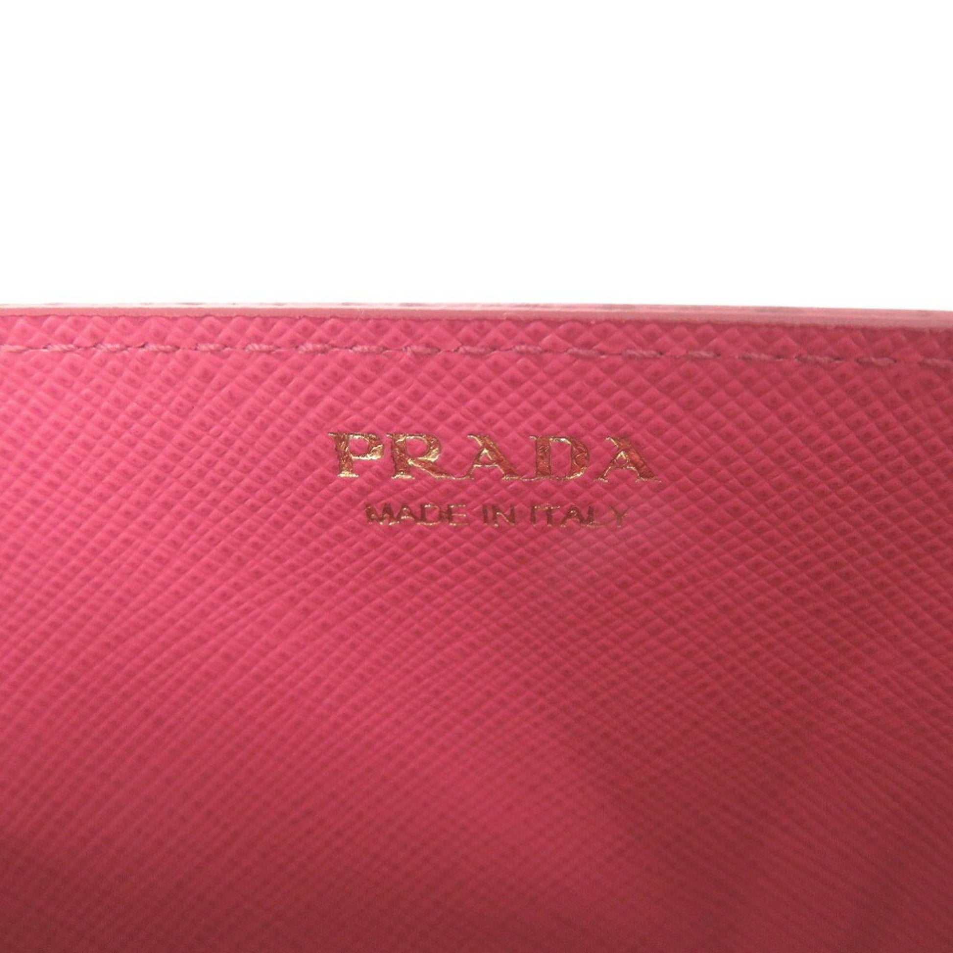 Prada, Pink, Leather, wallet