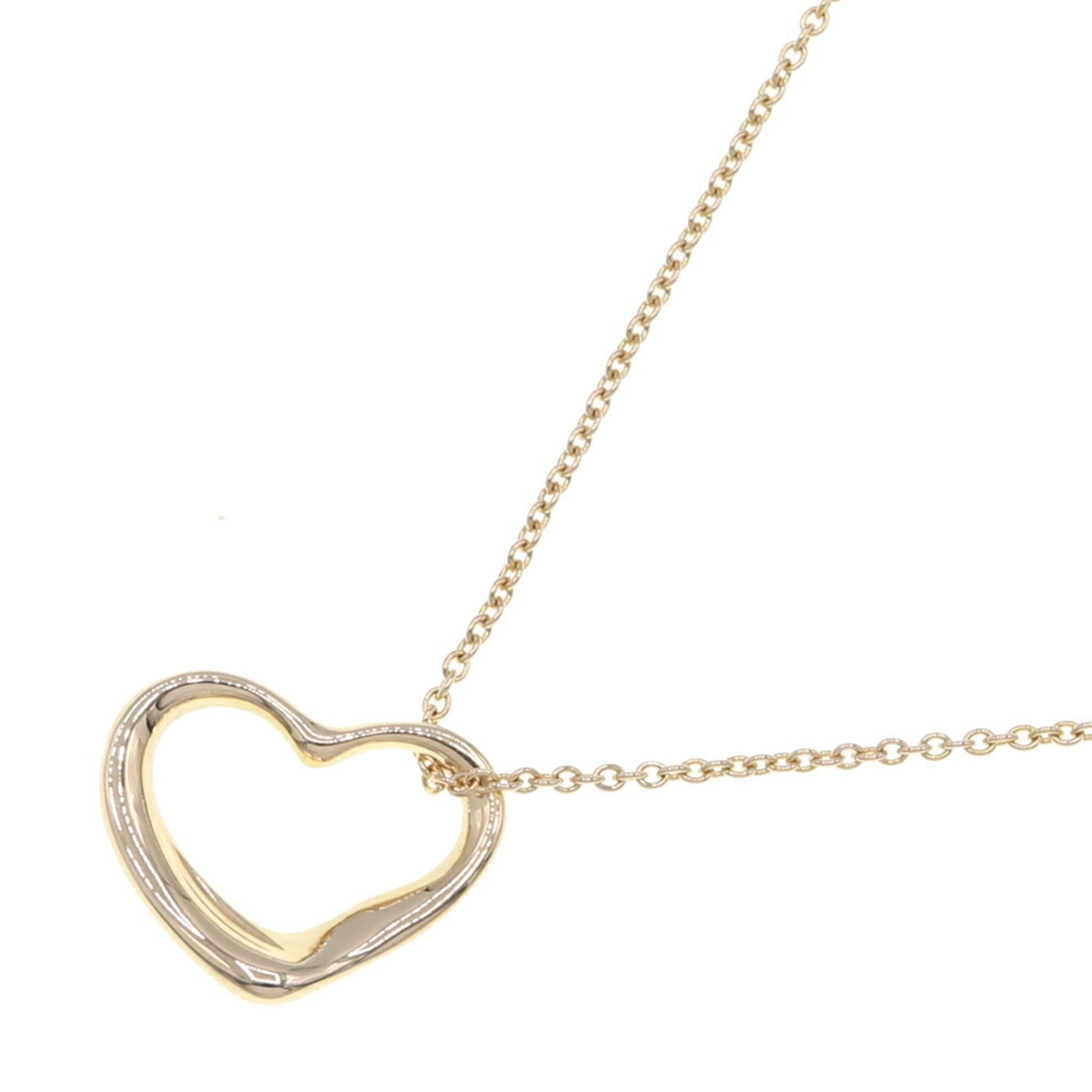 Tiffany & Co Open Heart, Gold, Yellow Gold, necklace