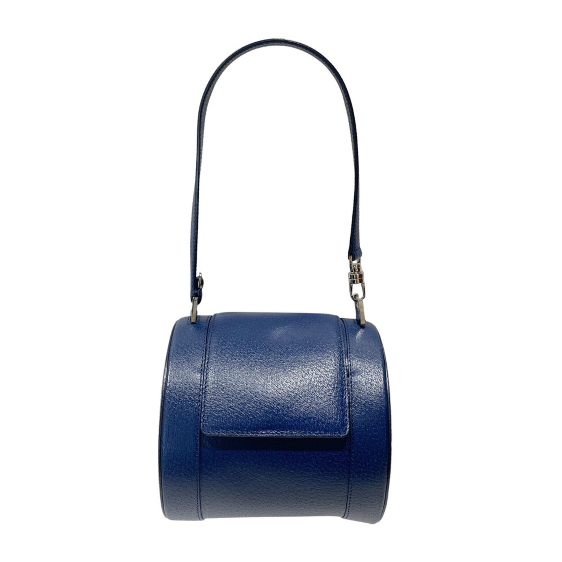 Bulgari, Blue, Leather, shoulder