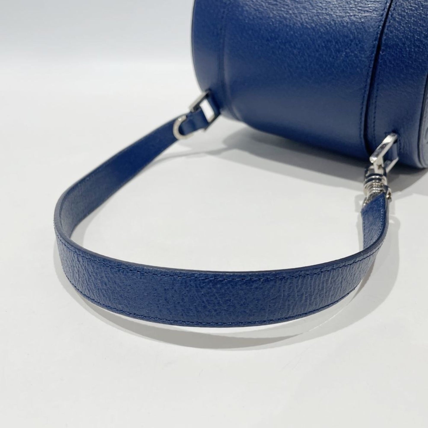 Bulgari, Blue, Leather, shoulder