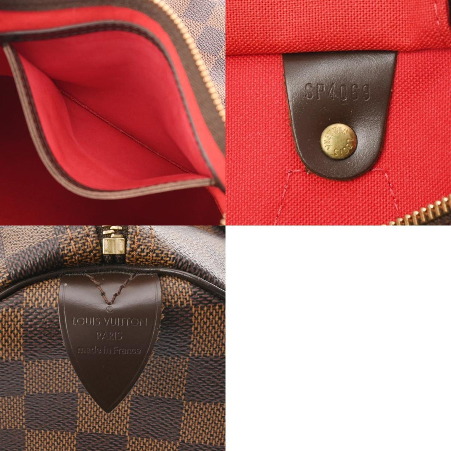 Louis Vuitton Speedy 30, Brown, Canvas, handbag