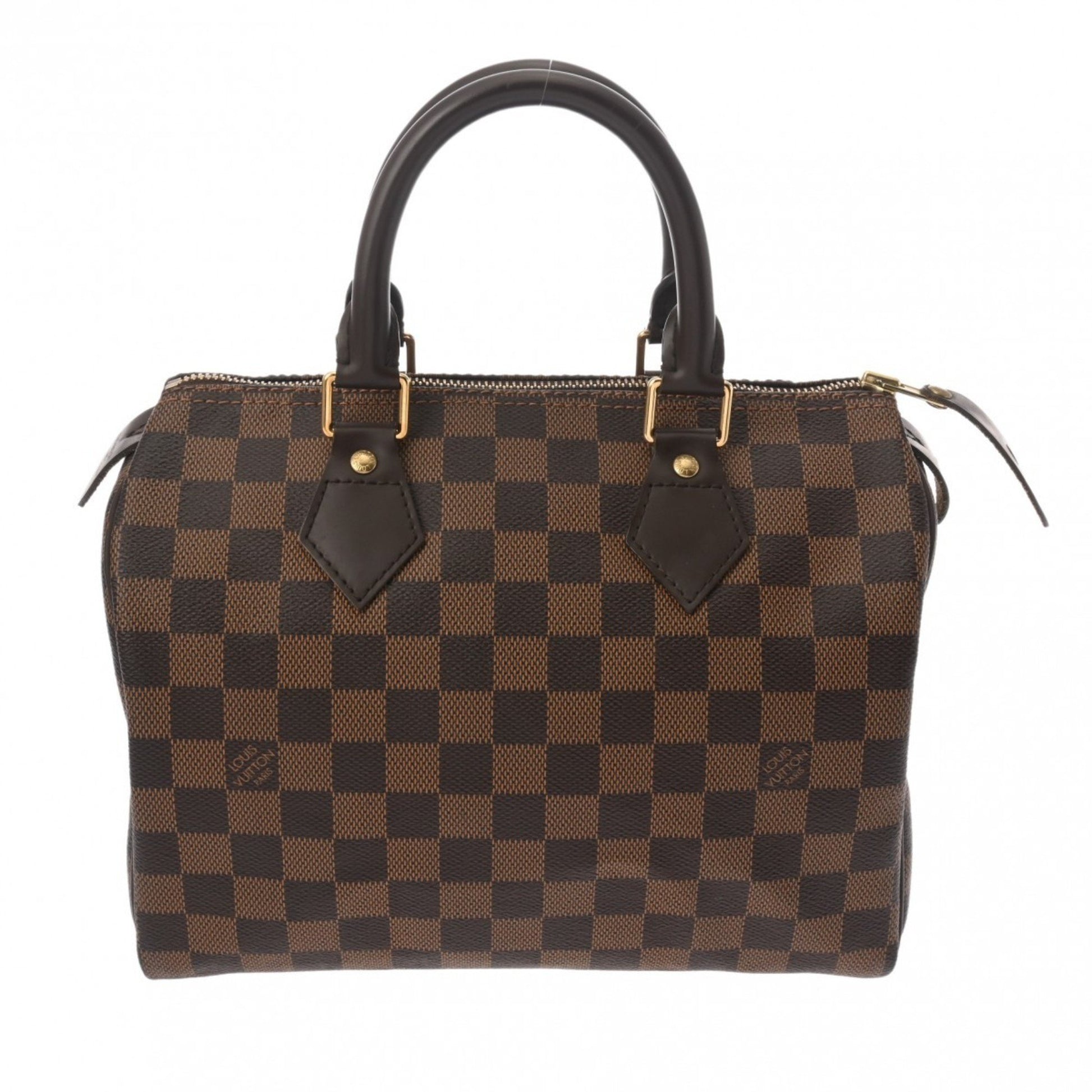 Louis Vuitton Speedy 25, Brown, Canvas, handbag