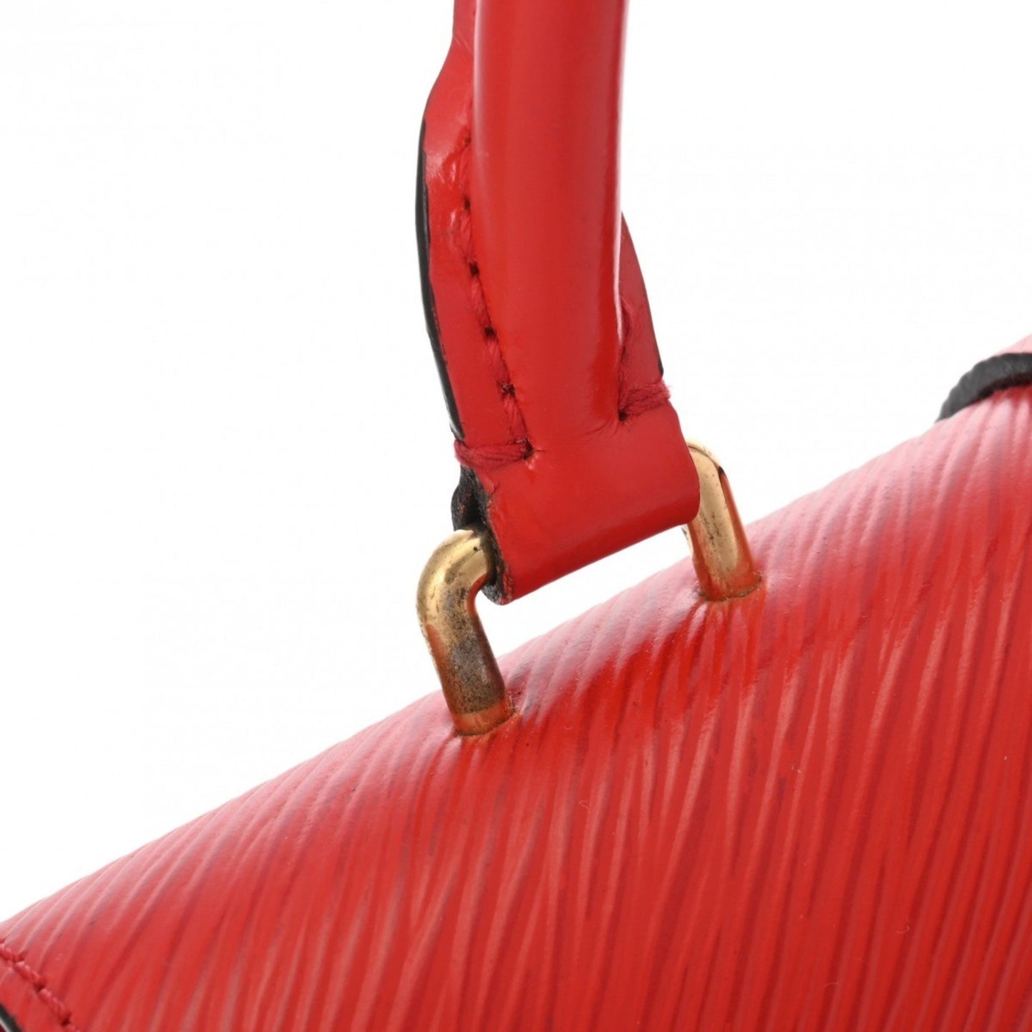 Louis Vuitton Rocky, Red, Leather, handbag