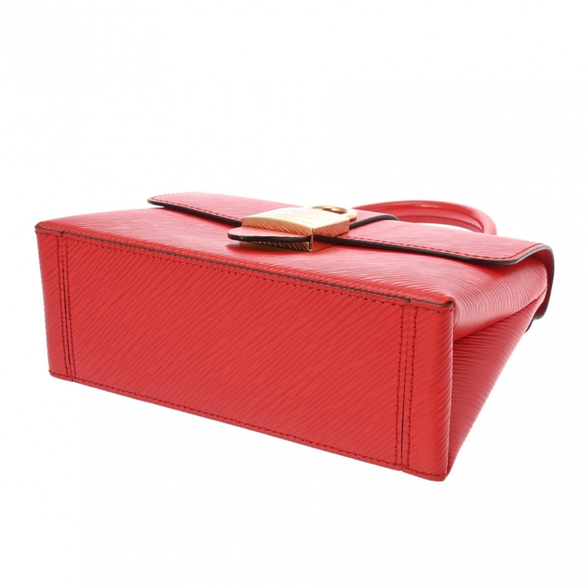 Louis Vuitton Rocky, Red, Leather, handbag