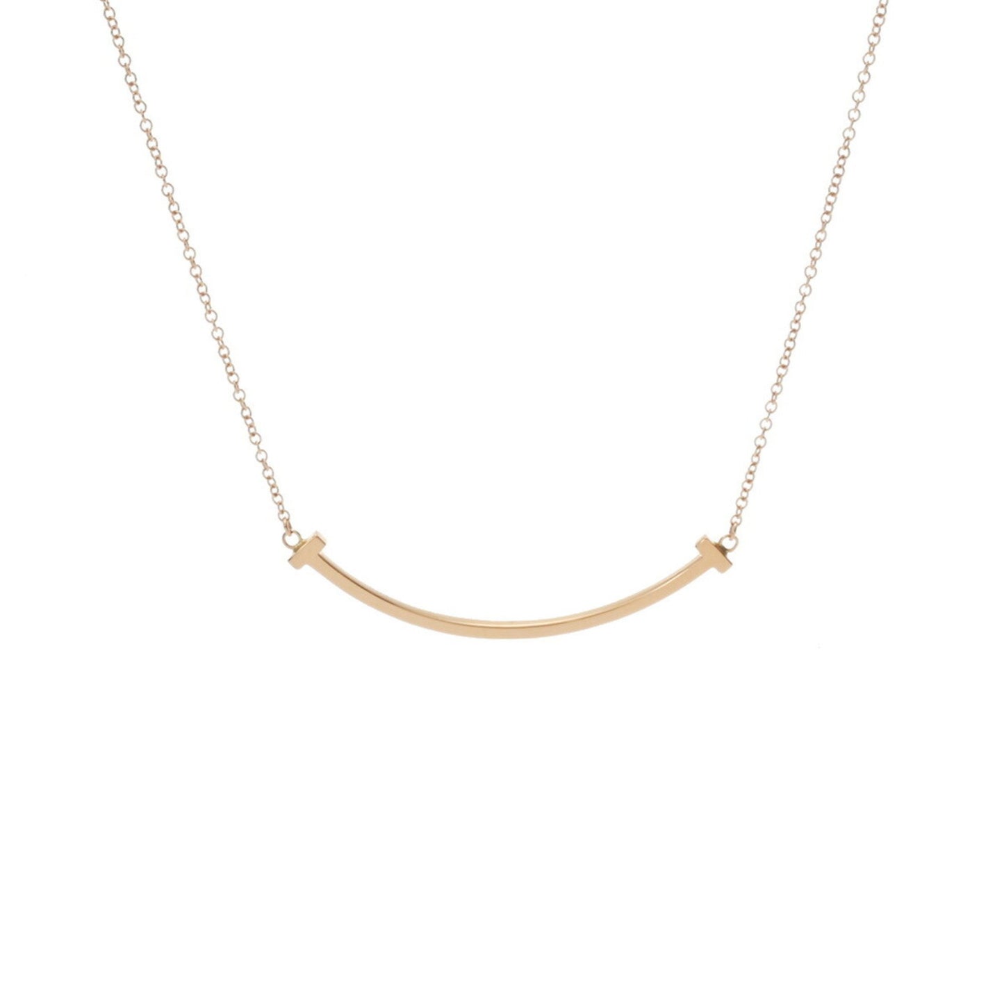 Tiffany & Co T, Gold, Rose Gold, necklace