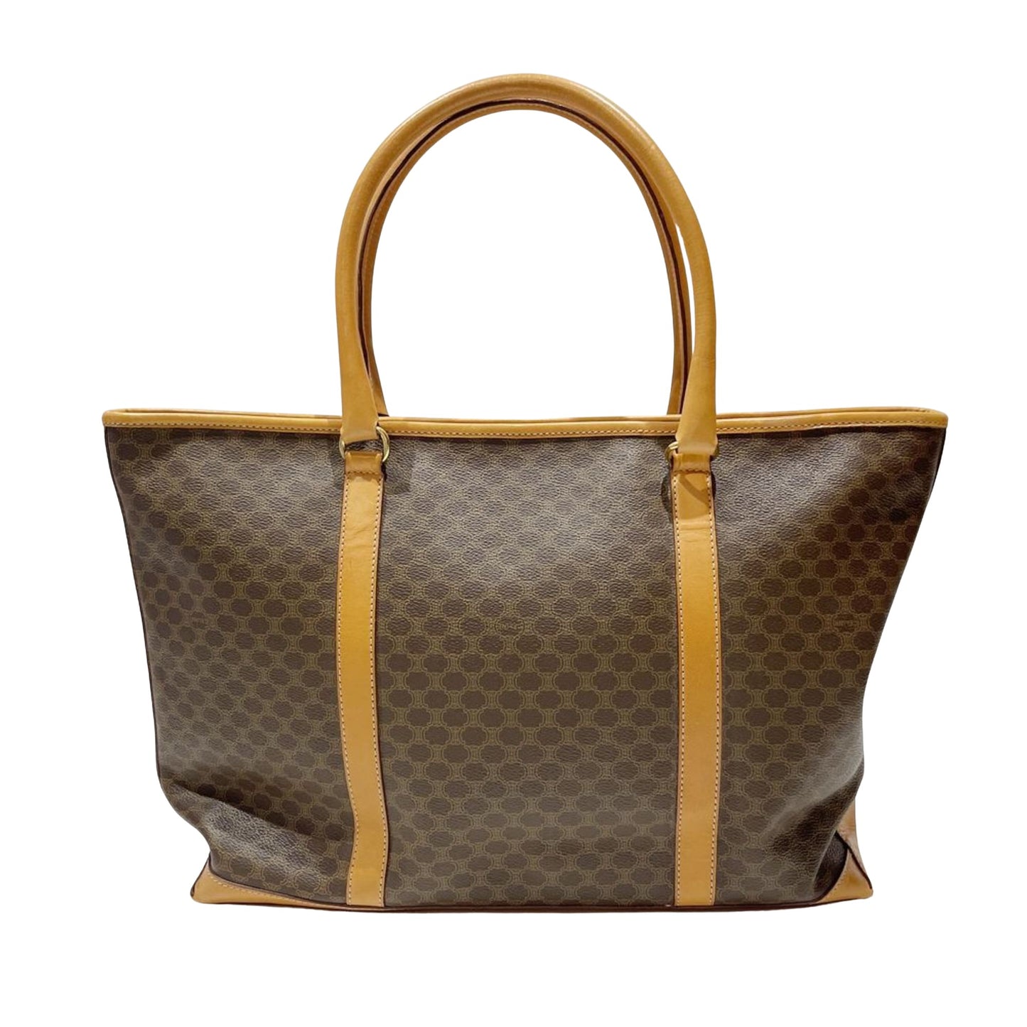 Céline Macadam, Brown, Canvas, tote