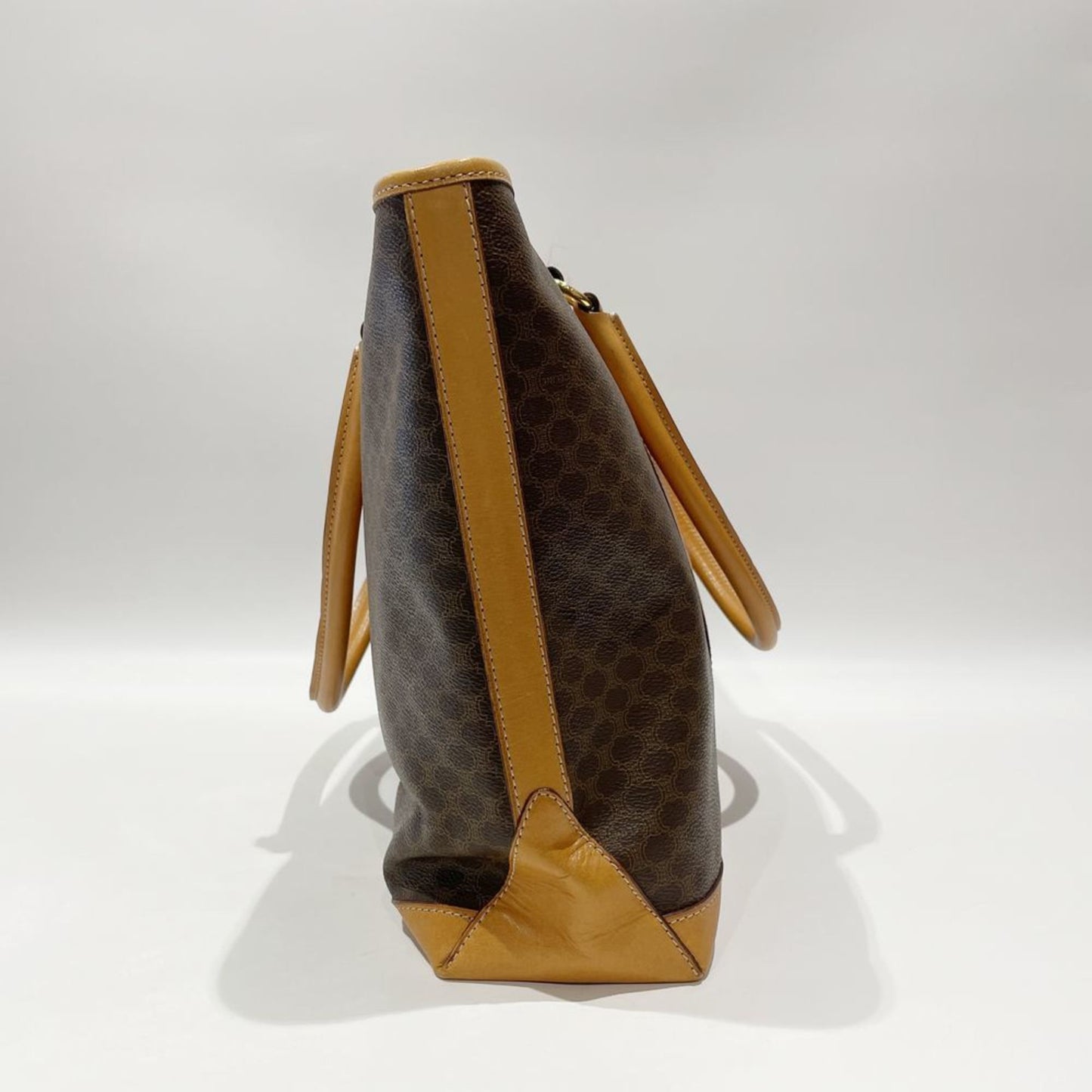 Céline Macadam, Brown, Canvas, tote