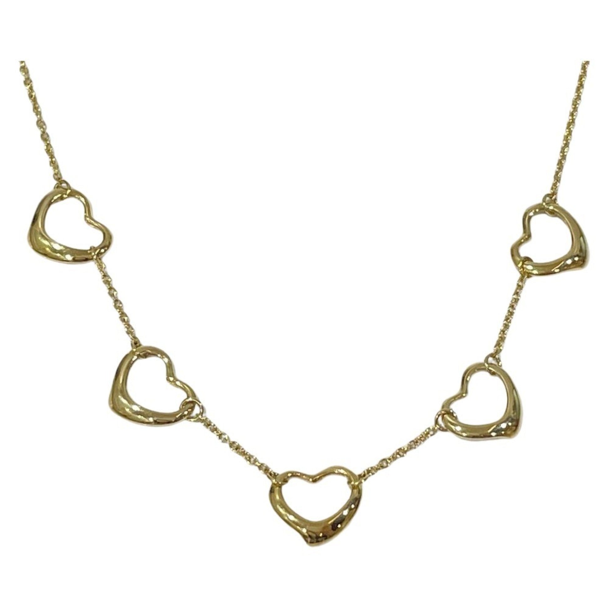 Tiffany & Co Open Heart, Gold, Yellow Gold, necklace