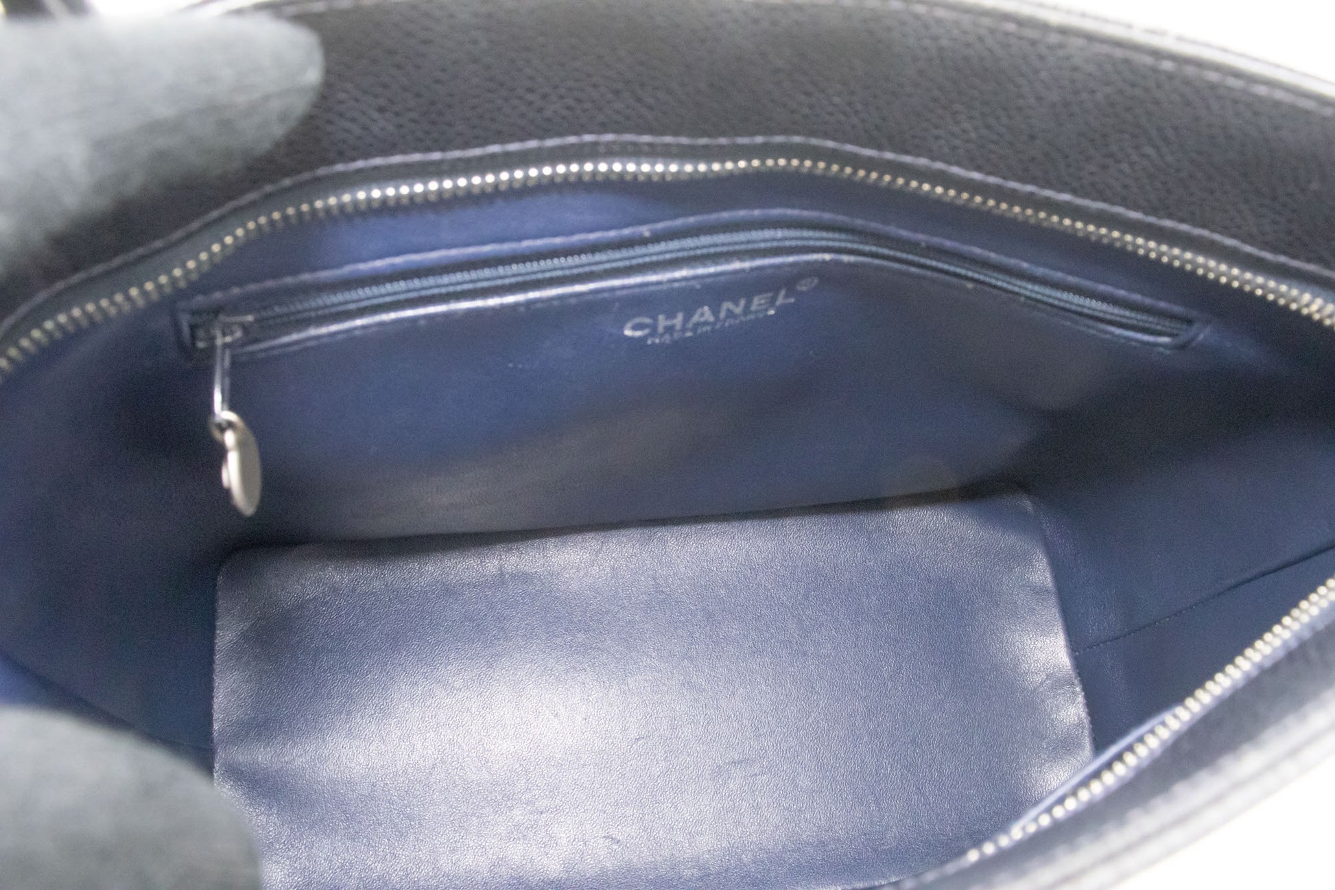 Chanel Medaillon, Black, Leather, tote