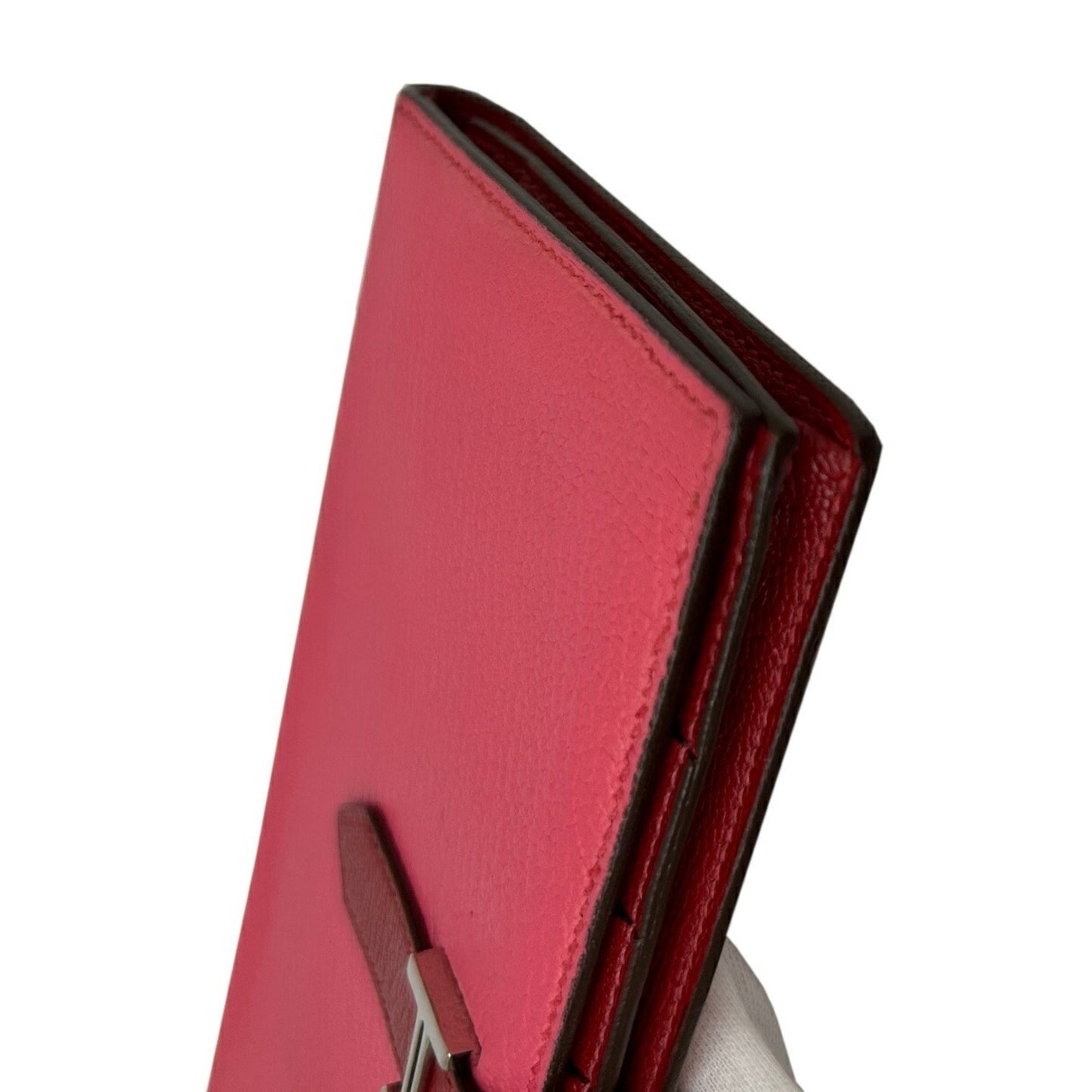 Hermès Béarn, Pink, Leather, wallet