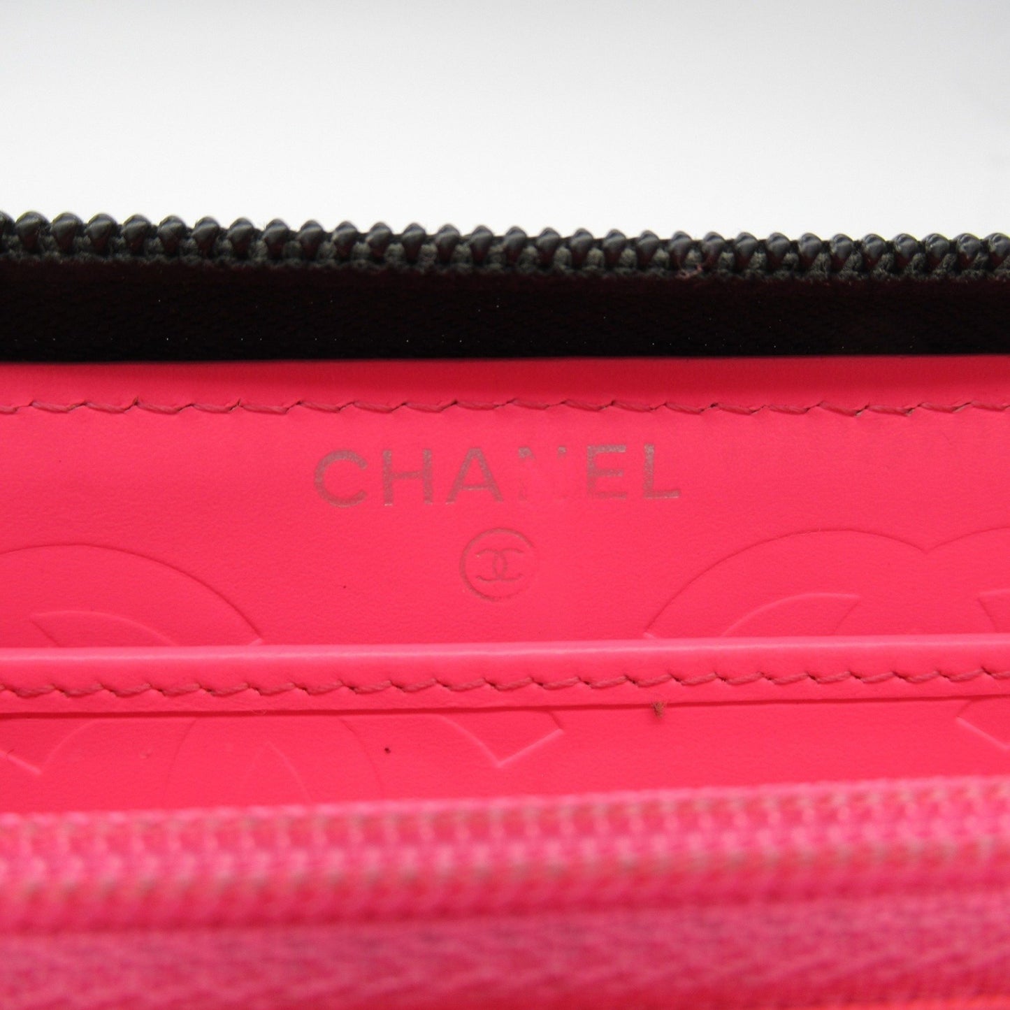 Chanel Cambon line, Black, Leather, wallet