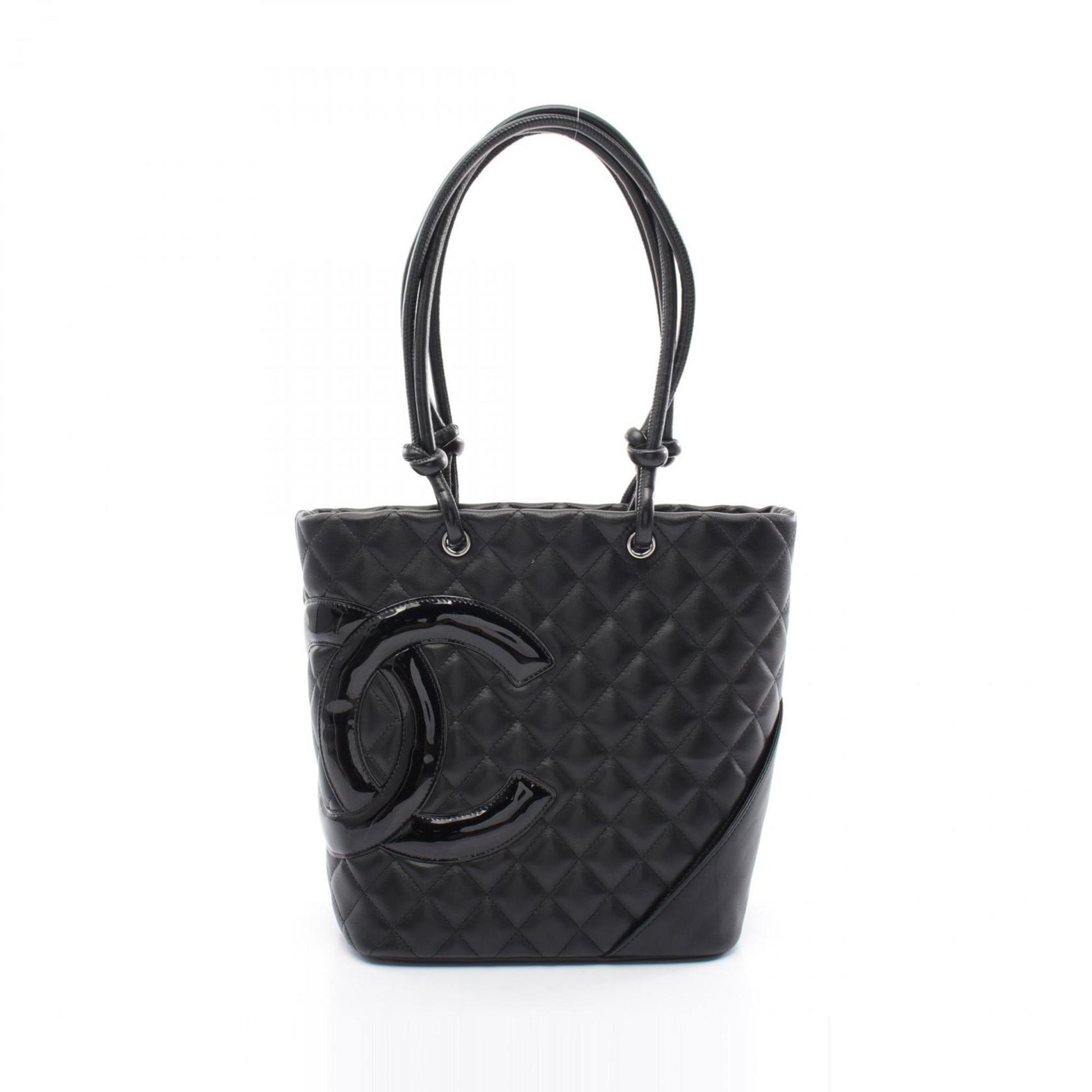 Chanel Cambon line, Black, Leather, tote