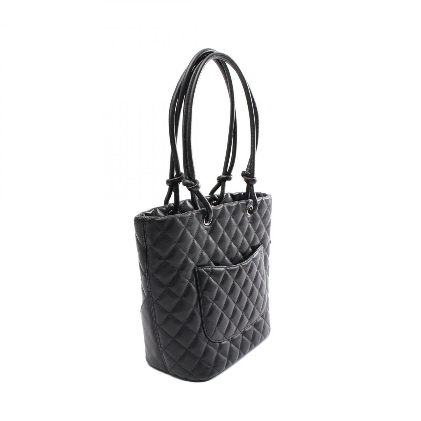 Chanel Cambon line, Black, Leather, tote