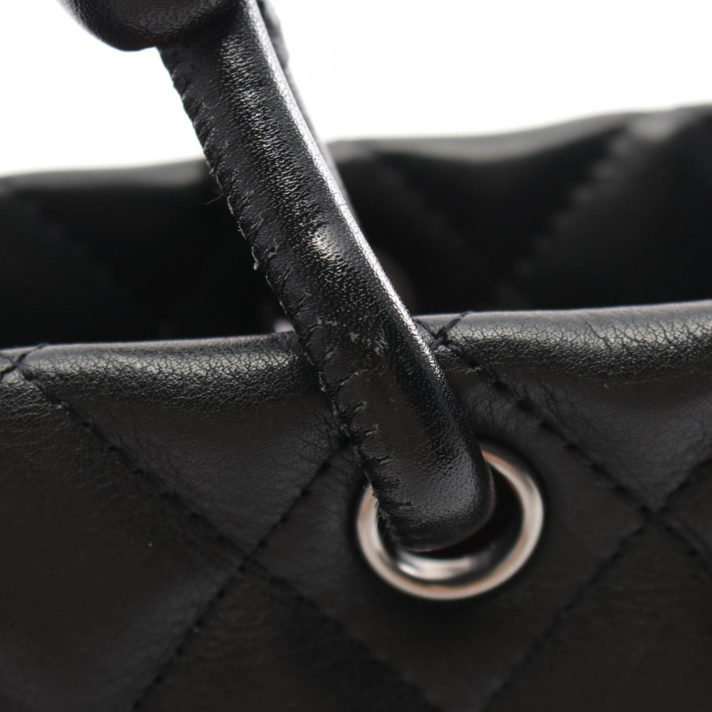 Chanel Cambon line, Black, Leather, tote