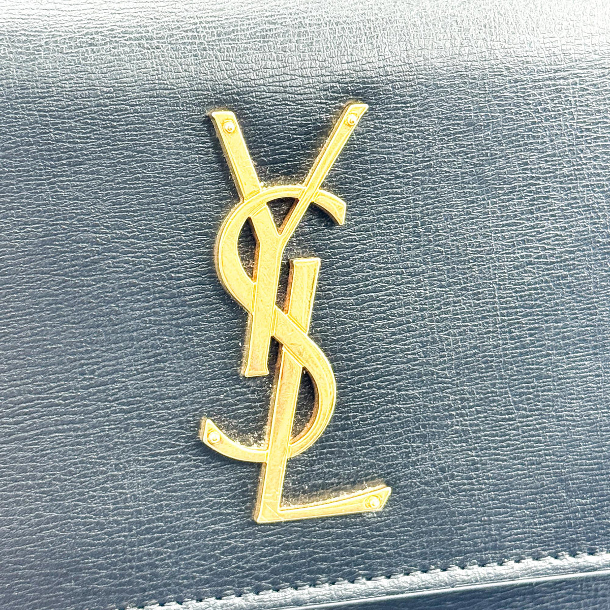 Saint Laurent Sunset Leather, Black, Calfskin, Crossbody Bag