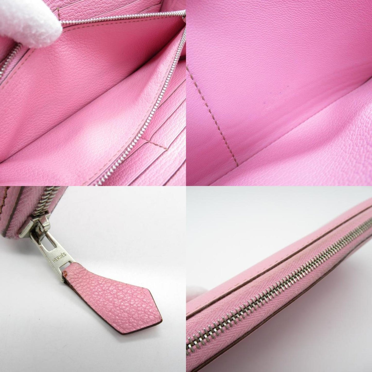 Hermès, Pink, Leather, wallet