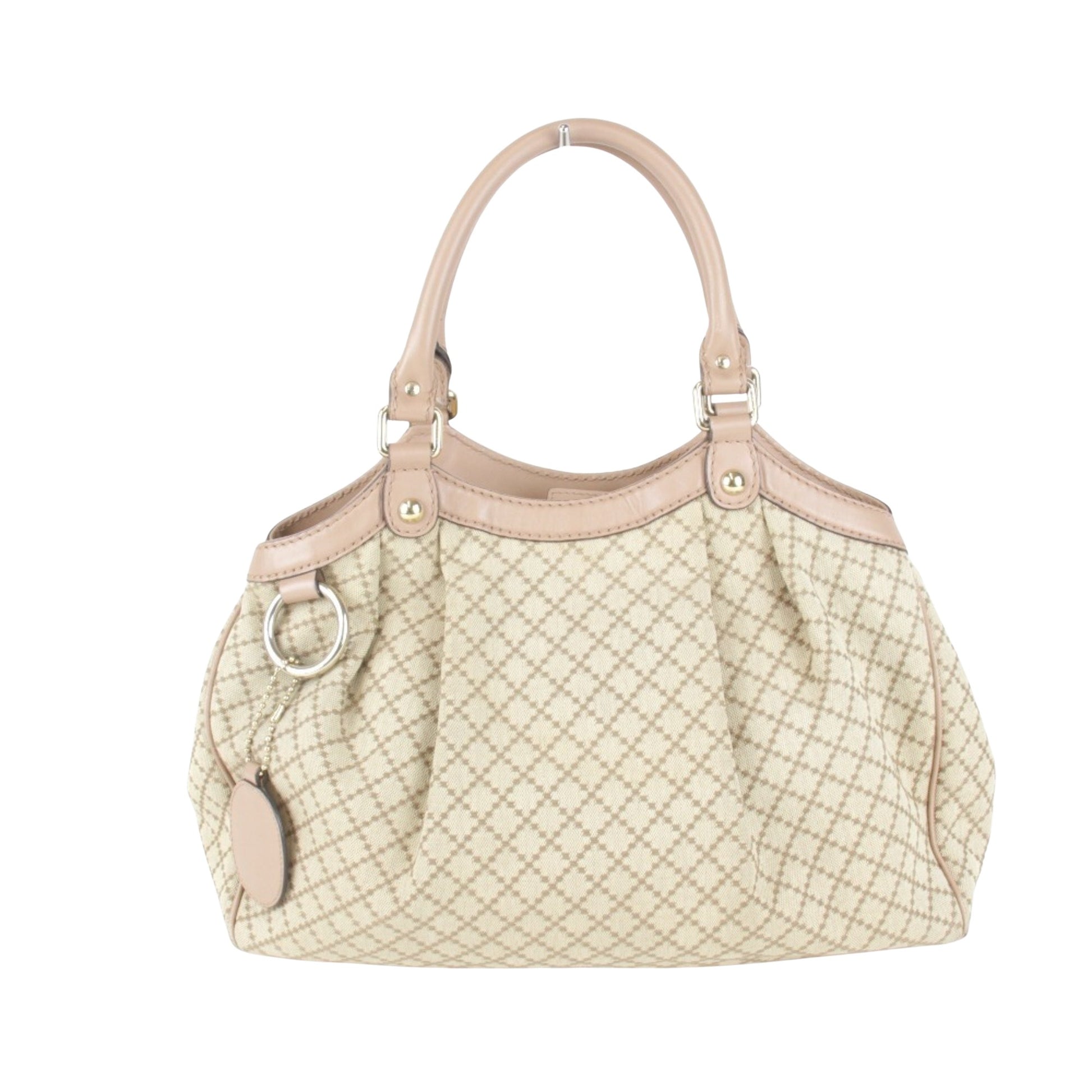 Gucci Sukey, Beige, Canvas, handbag