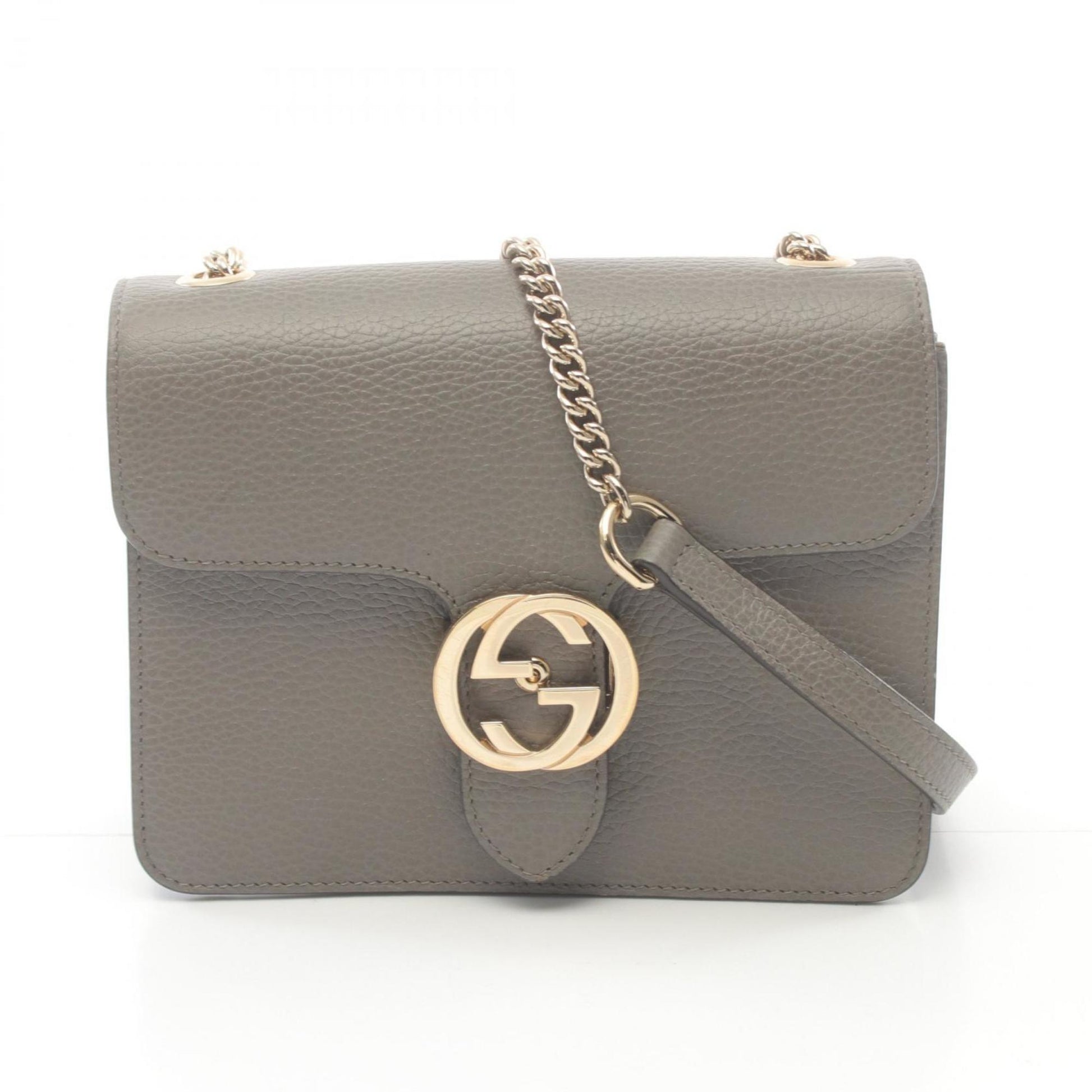 Gucci, Grey, Leather, shopper