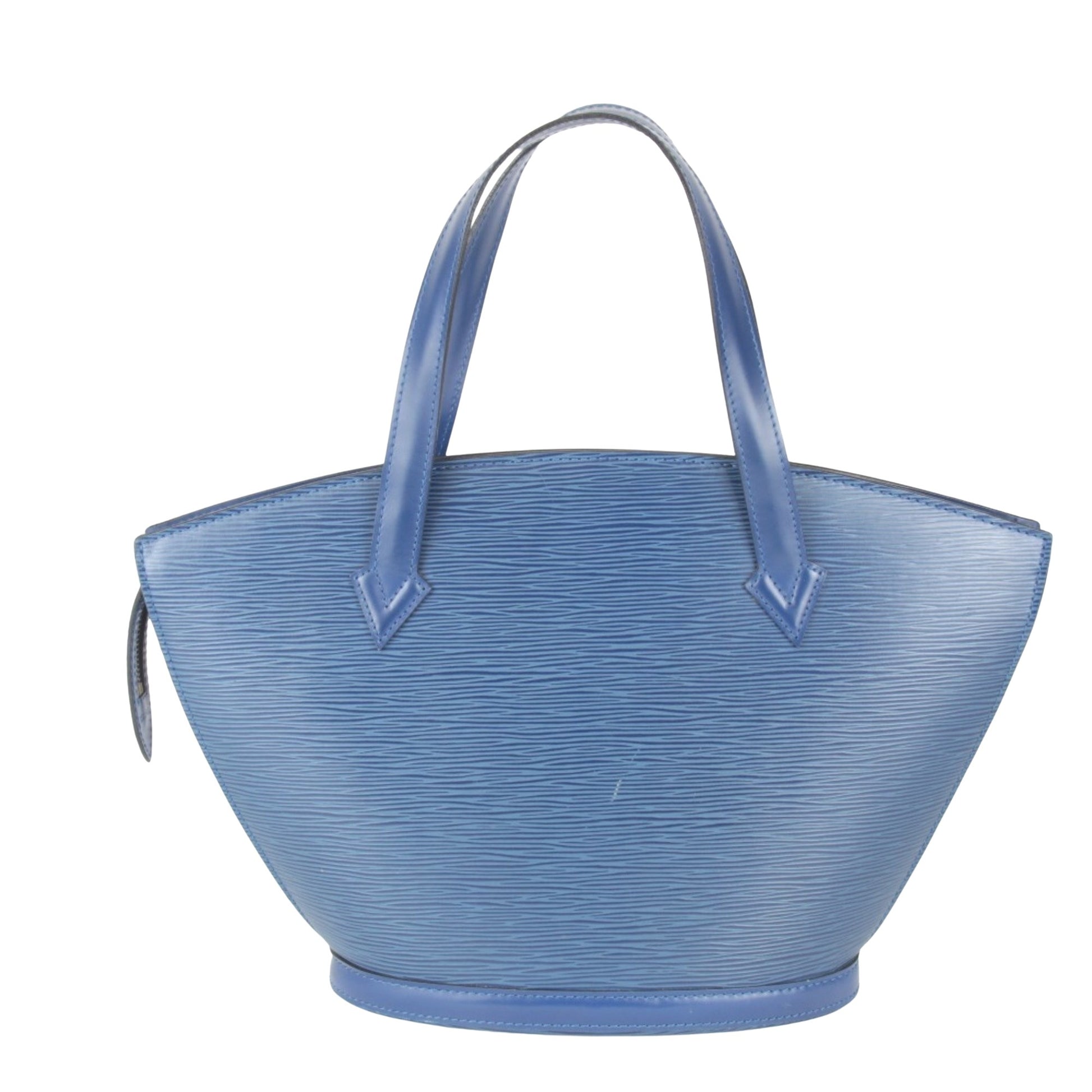 Louis Vuitton Saint Jacques, Blue, Leather, handbag