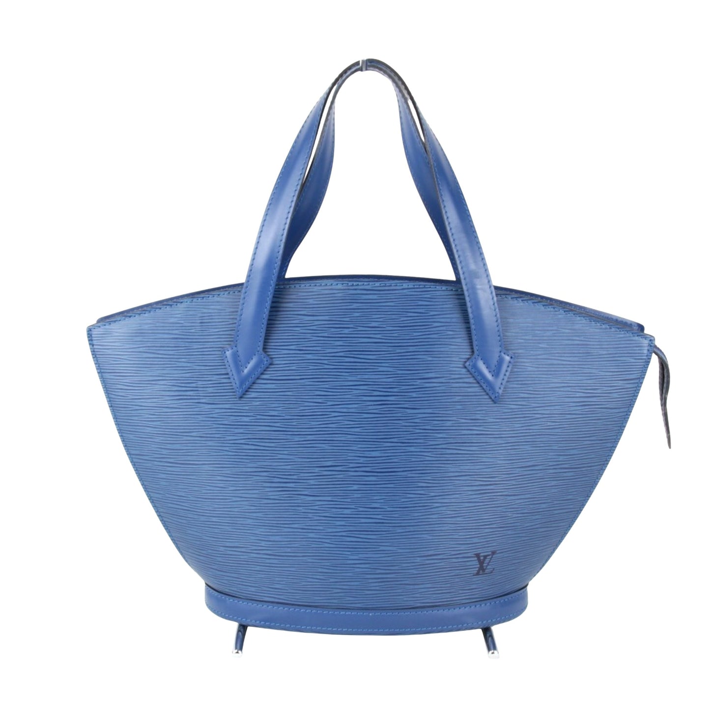 Louis Vuitton Saint Jacques, Blue, Leather, tote