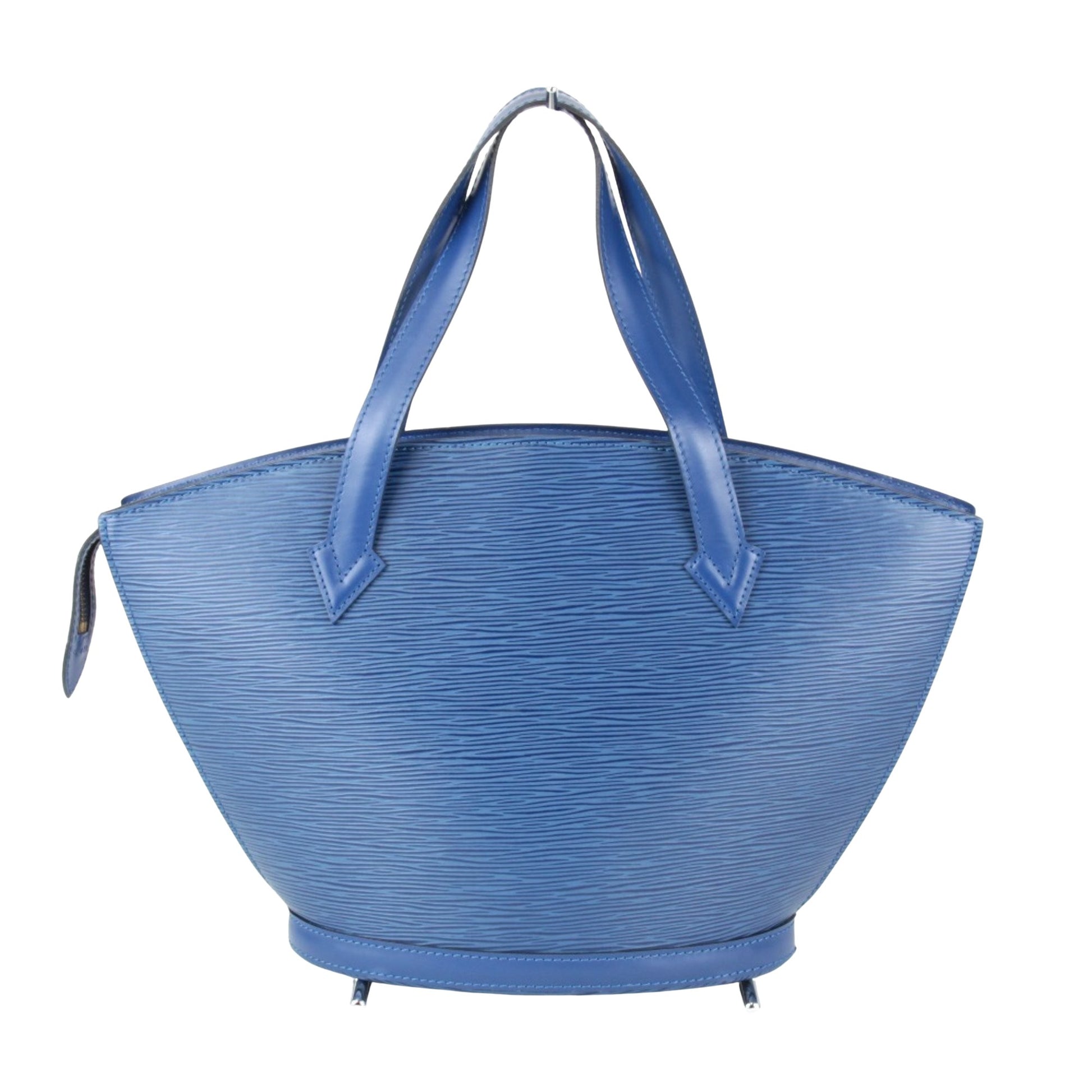 Louis Vuitton Saint Jacques, Blue, Leather, tote