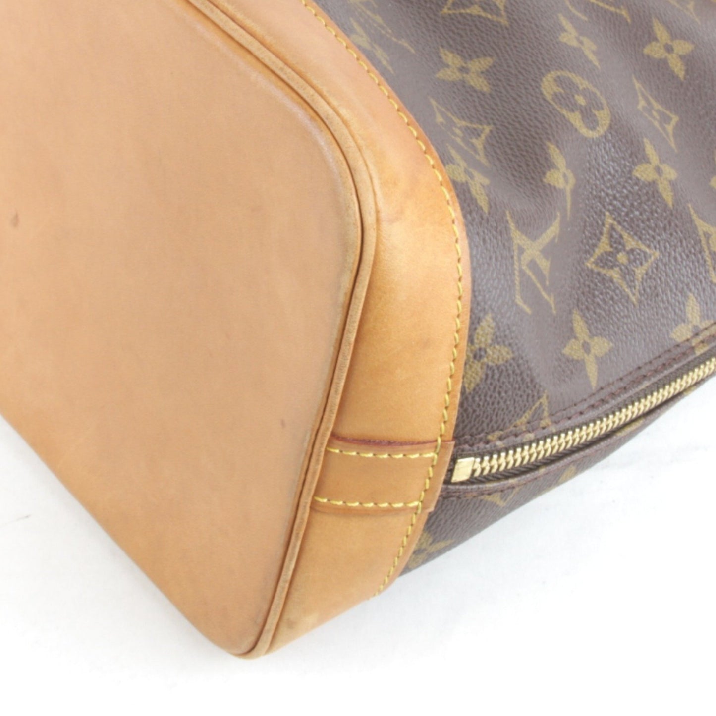 Louis Vuitton Alma, Brown, Canvas, handbag