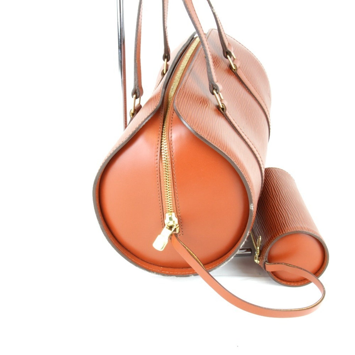 Louis Vuitton Soufflot, Brown, Leather, handbag