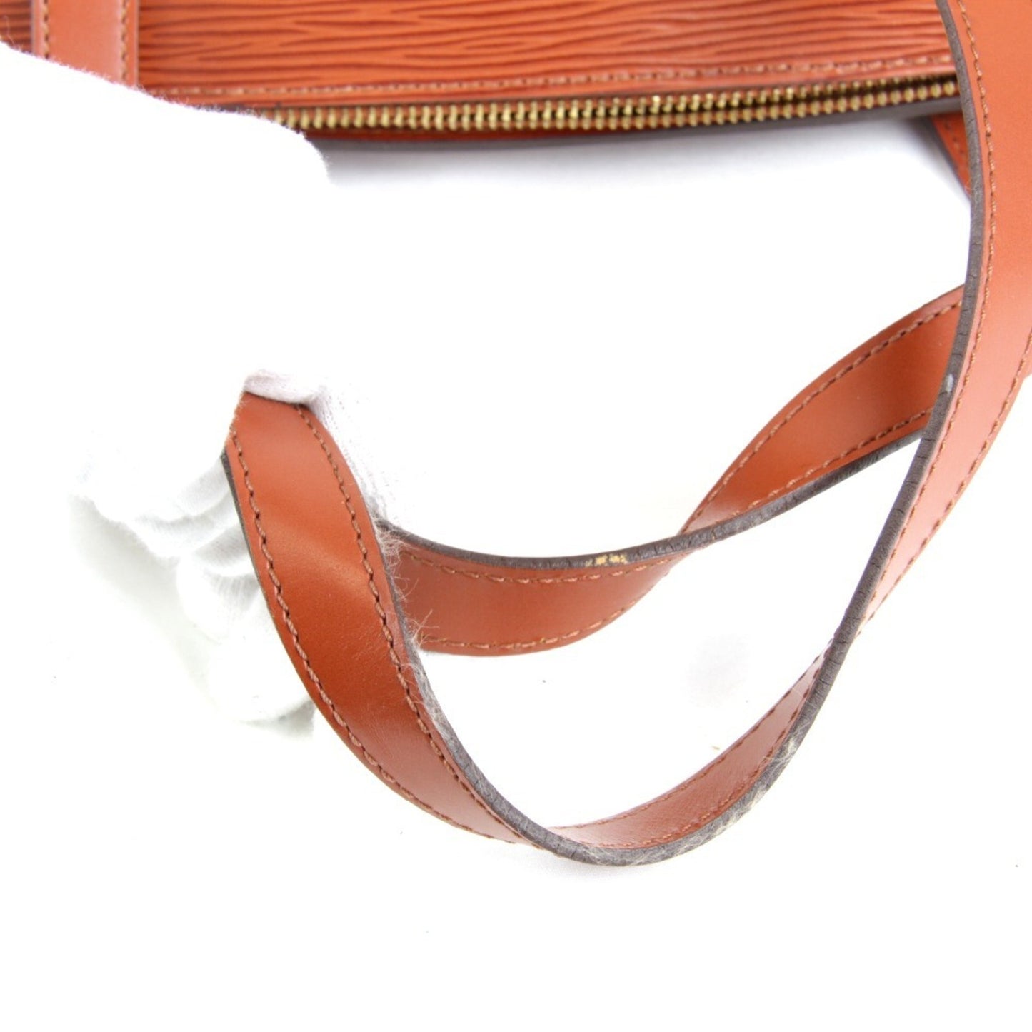 Louis Vuitton Soufflot, Brown, Leather, handbag